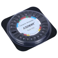 10X AZDENT Dental Orthodontic Ceramic Bracket Braces 5*5 Roth.022 Hooks 345
