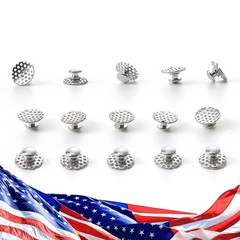 50pcs AZDENT Dental Orthodontic bondable Lingual Buttons Round Base With Hole