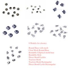 AZDENT Dental Ortho Lingual Buttons Bondable Round Base 8 Models 10pcs/pack
