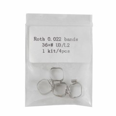 40 Pc Dental Orthodontic Buccal Tube Band U3/L2 Conv Roth 022 1st Molar 35#-39+#