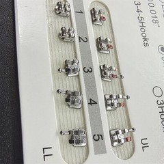 20Pack Dental Orthodontics Metal Braces Bracket Mini Roth 022 345hooks Mesh Base