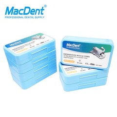 200Pcs MacDent Dental Orthodontic Buccal Tubes 1st Molar MBT ROTH 022 Monoblock