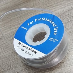 Dental Orthodontic Archwire Sleeve Elastic Protective Tube Wire Bracket Clear 5m
