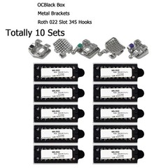 Dental Orthodontic Metal Brackets Braces Mini Roth MBT 018 022 345 Hooks MIM