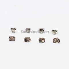 100 Pcs Dental Direct Bond Eyelets Rectangular Crimpable Hook Lingual Buttons