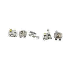 50 Set Dental Orthodontic Monoblock Metal Brackets Braces One Piece MBT Roth 022