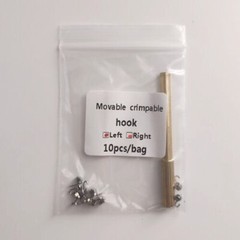 Dental Orthodontic Crimpable Hooks Stops Locks Left / right with tool