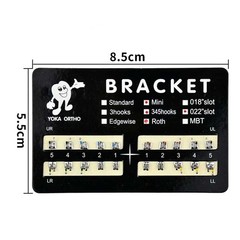 100 Sets Dental Orthodontic Bracket MIM Monoblock Mini Roth/MBT 022 345 Hooks