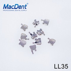 10Pcs MacDent Dental Orthodontic Metal Brackets Mesh Mini Roth 022 Hooks In Bulk
