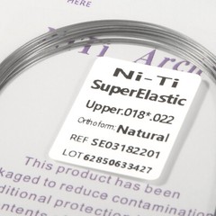 100pc Dental Ortho Niti Natural Form Super Elastic Rectangular Arch Wires 18x22U