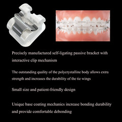 Dental Orthodontic Self Ligating Ceramic Bracket Damon Clear Braces AO Empower
