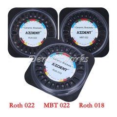 AZDENT Dental Orthodontic Ceramic Brackets Braces Roth/MBT 022 018 3-4-5 Hooks