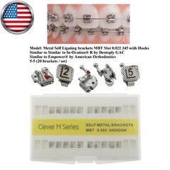 Orthodontic Self Ligating Brackets Metal Empower DAMON Q Clear Braces MBT Roth