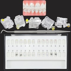 Orthodontic Brackets Self Ligating Ceramic Metal MBT 022 345 Ormco Damon Q Clear