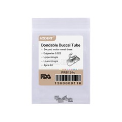 Dental Orthodontic Buccal Tubes 2nd Molar Edgewise.022 Bondable Non-Conv AZDENT