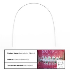 AZDENT Dental Orthodontic Niti Arch Wire Super Elastic Natural Nature Form Round