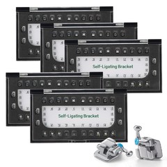 Dental Orthodontic Passive Self-Ligating Braces Bracket Roth .022 Hooks 3 4 5