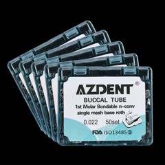 AZDENT Dental Orthodontics Buccal Tubes 1st 2nd Molar Tube Roth MBT 022 018 Type
