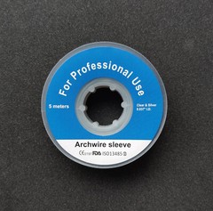 2 Rolls Dental Archwire Elastic Tube Protective Sleeve Elastomeric Bumper Tube