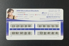 Dental Orthodontics MIM Monoblock Brackets Mini Edgewise 022 no hooks Mesh Base
