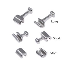 100Pcs Dental Orthodontic Crimpable Hook Long/Medium/Short /Stop Stainless Steel