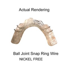 3 Sizes Dental Clasps Tooth Hold Fixed Corrosion-Resistan Ball Hooks Retainer