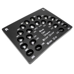 20pcs Dental Ortho Monocrystalline Sapphire Ceramic Clear Bracket MBT/ROTH 0.22