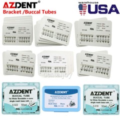 AZDENT Dental Ortho Mini Bracket Braces /Buccal Tubes 1st Molar Roth MBT 022