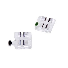 AZDENT Dental Orthodontic Ceramic Brackets Brace Roth/MBT .022 hooks 345