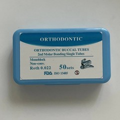 50 Sets Dental Orthodontic Buccal Tubes 1st 2nd Molar Tube Roth MBT 022 Non-Con