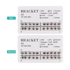 Dental Orthodontic Brackets Brace Mini/Standard 018/022 MBT/Roth with 3-4-5Hooks