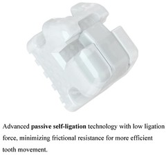 5 Kits Dental Damon Clear Brackets Orthodontic Self-ligating Ceramic MBT 022 345