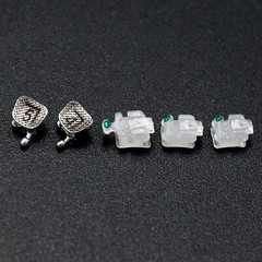 Ormco Damon Q Clear Dental Orthodontic Self Ligating Brackets Ceramic Metal Roth
