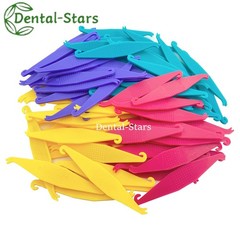 100 Pcs Dental Orthodontic Elastic Placer Hooks For Braces Elastic Rubber Bands