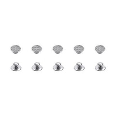 Dental Orthodontic Metal Lingual Buttons Bondable Round Base with Mesh 10Pcs/Kit