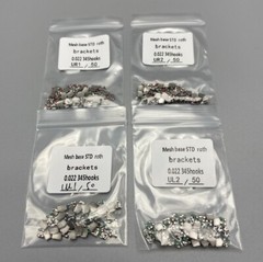 50pcs Dental Orthodontic Brackets metal Braces Standard Roth Slot 022 345 hooks