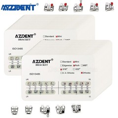 AZDENT Dental Orthodontic Brackets Braces Metal Brackets Mini Roth.018 Hooks 3