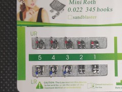 10Sets Dental Orthodontic Brackets Mini Roth/MBT/Edgewise 022/018 345/no Hooks