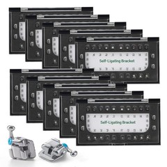 Dental Orthodontic Passive Self-Ligating Braces Bracket Roth .022 Hooks 3 4 5