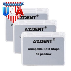 AZDENT 50pcs/Box Dental Orthodontic Universal Crimpable Mini Stops Stainless