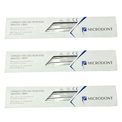 Dental Micro Stainless Steel Abrasive Strips Double-Sided Finishing Polishing