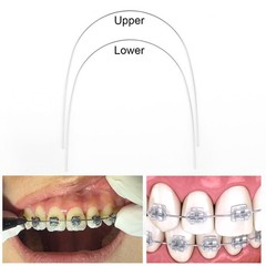 AZDENT Dental Orthodontic Niti Thermal Activated Round Arch Wire Natural Form
