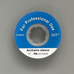 2Rolls Orthodontic Archwire Sleeve Elastic Protective Tube Dental Wires Brackets