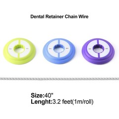 Dental Retainer Chain Wire Stainless Steel Orthodontic 1m Roll Tooth Retention