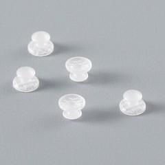10 Pcs/Box Dental Composite Clear Ceramic Bondable Lingual Buttons Round Base