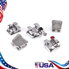 10 Packs Dental Orthodontic Brackets Mini/Standard MBT/Roth 022/018 Hooks 3/345