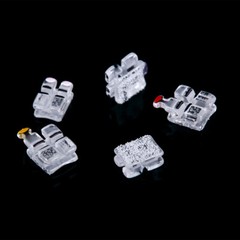 Dental Orthodontic Sapphire Ceramic Brackets Braces MBT.022 Hooks 345 USA