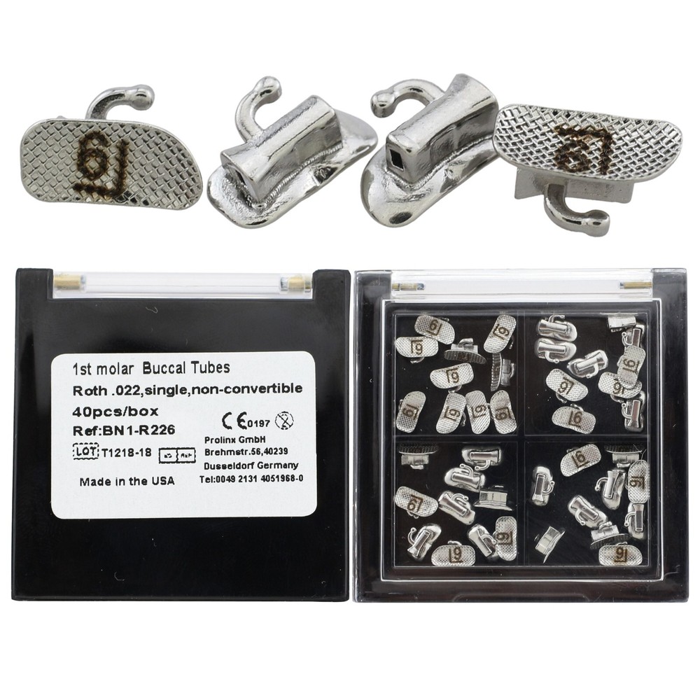 Creative Orthodontic Buccal Tubes Molar Bracket Laser Marked tubos de ortodoncia
