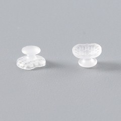10 Pcs/Bag Orthodontic Dental Rectangular Ceramic Lingual Button Base Transparen