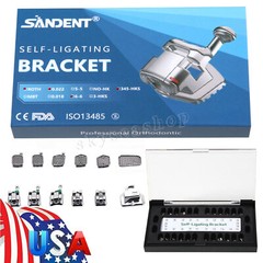 SANDENT Dental Orthodontic Self-Ligating Brackets Braces Roth 022 Hooks 345 OR